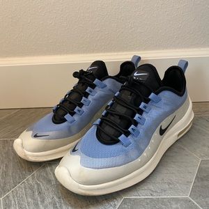 size 12 nike airmax axis aluminum sail.